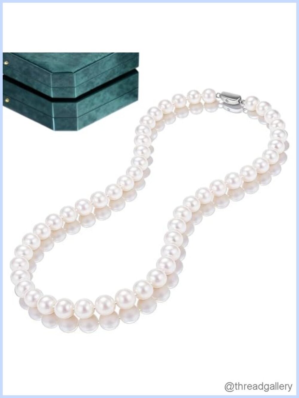 9-11mm Freshwater Pearl Necklace 925 Sterling Silver Clasp 20" Wedding